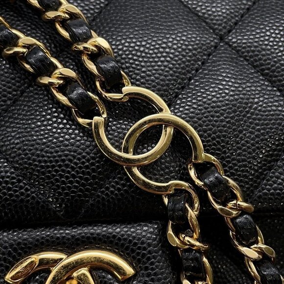 CHANEL Mini Matelasse ChainShoulder Bag Calfskin Black - Picture 8 of 14